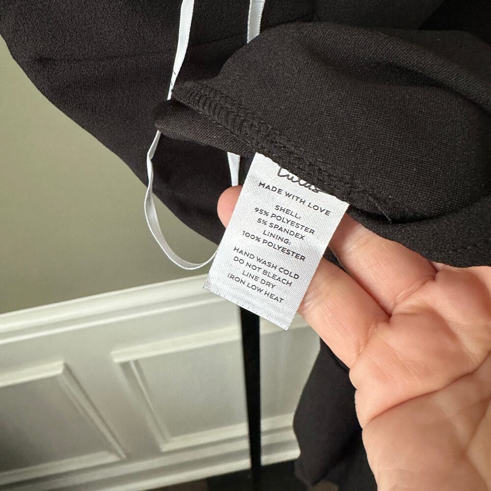 Lulus Thinking Out Loud Black Backless Jumpsuit Large Womens - Picture 6 of 6